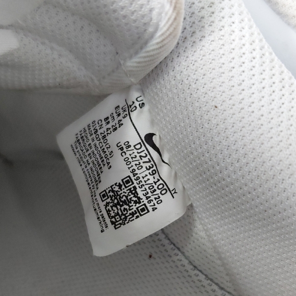 Nike White and Blue Sneakers - Picture 5 of 7